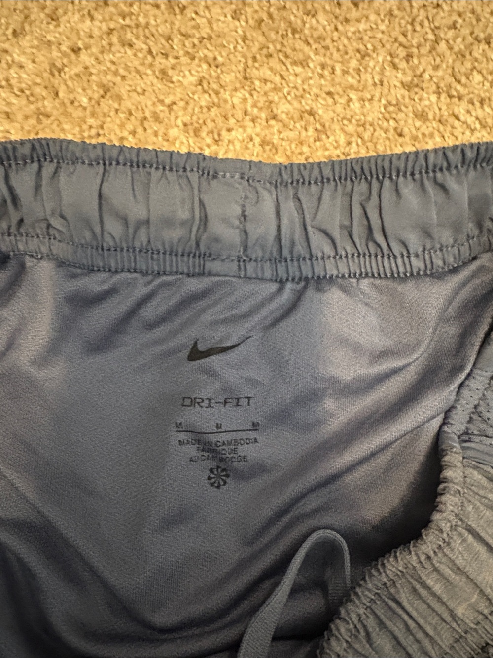 Nike women’s Dark Blue Athletic Running Shorts - Picture 2 of 2